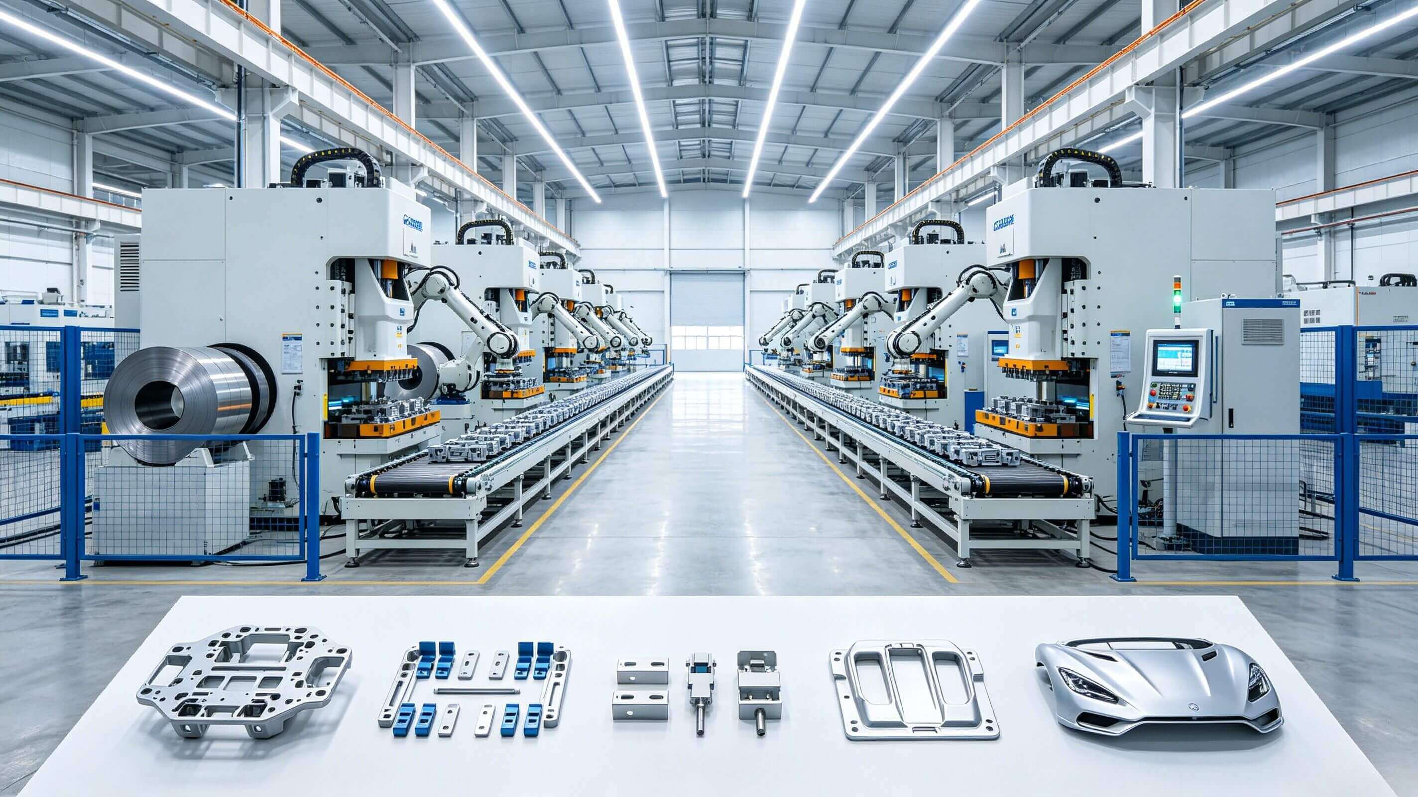 Smart-Stamping-Factory-Robotic-Automation-NEV-Lightweight-Parts Smart-Stamping-Factory-Robotic-Automation-NEV-Lightweight-Parts