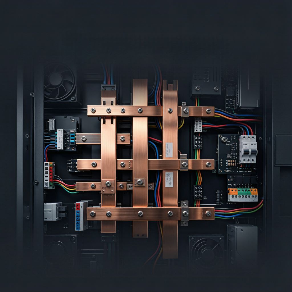 energy-storage-cabinet-internal-copper-busbars-top-view-dark-overlay energy-storage-cabinet-internal-copper-busbars-top-view-dark-overlay